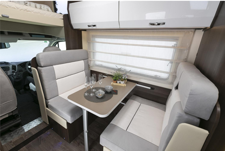 A Roller team Motorhome called earl-zefiro and Interior for hire in Dunphail, Moray