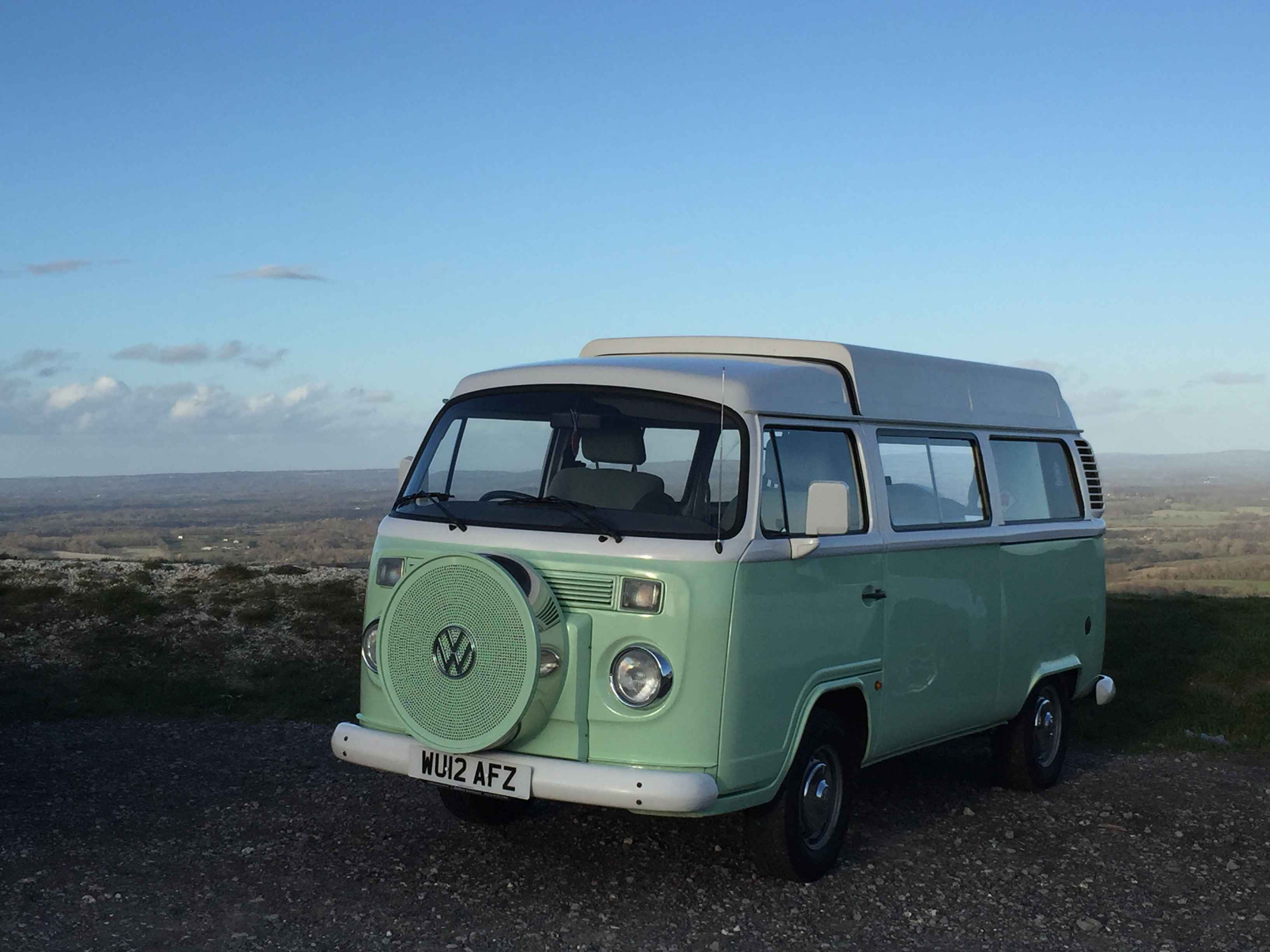 A VW T2 Brazilian Campervan called Minty and for hire in East Sussex, East Sussex