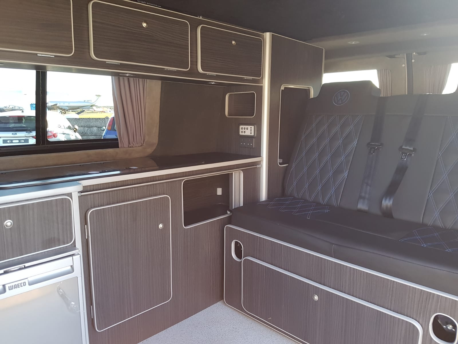 A VW T6 Campervan called Little-Lottie and for hire in Leatherhead, Surrey