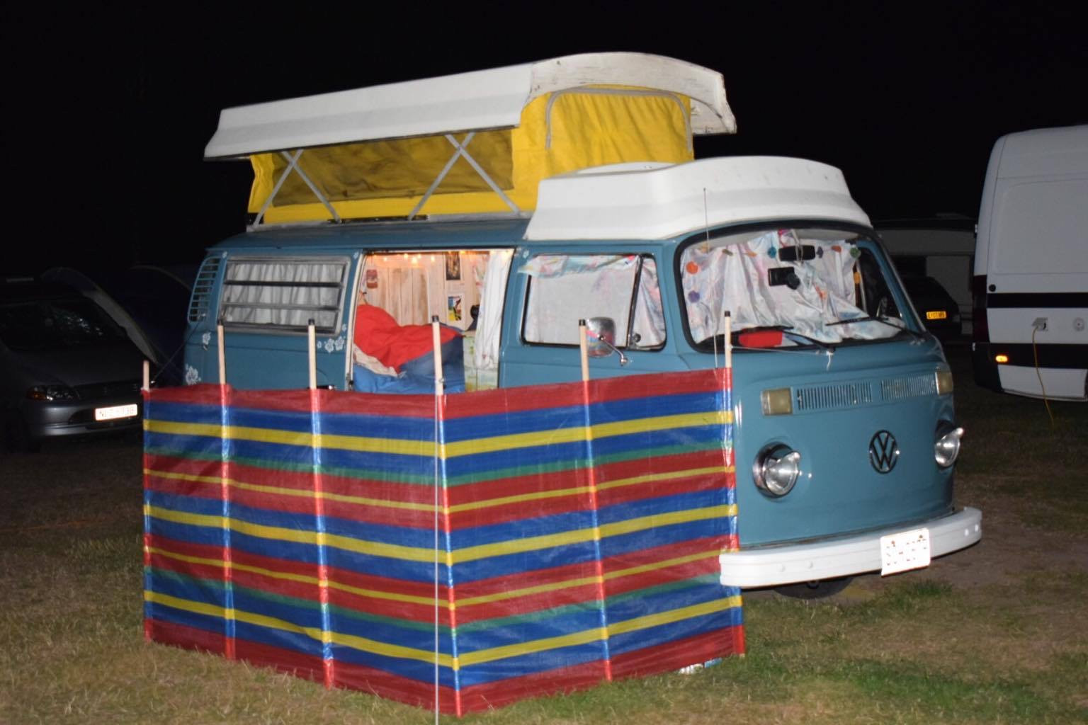 A VW T2 Classic Campervan called Miss-Blue and for hire in Mansfield, Nottinghamshire