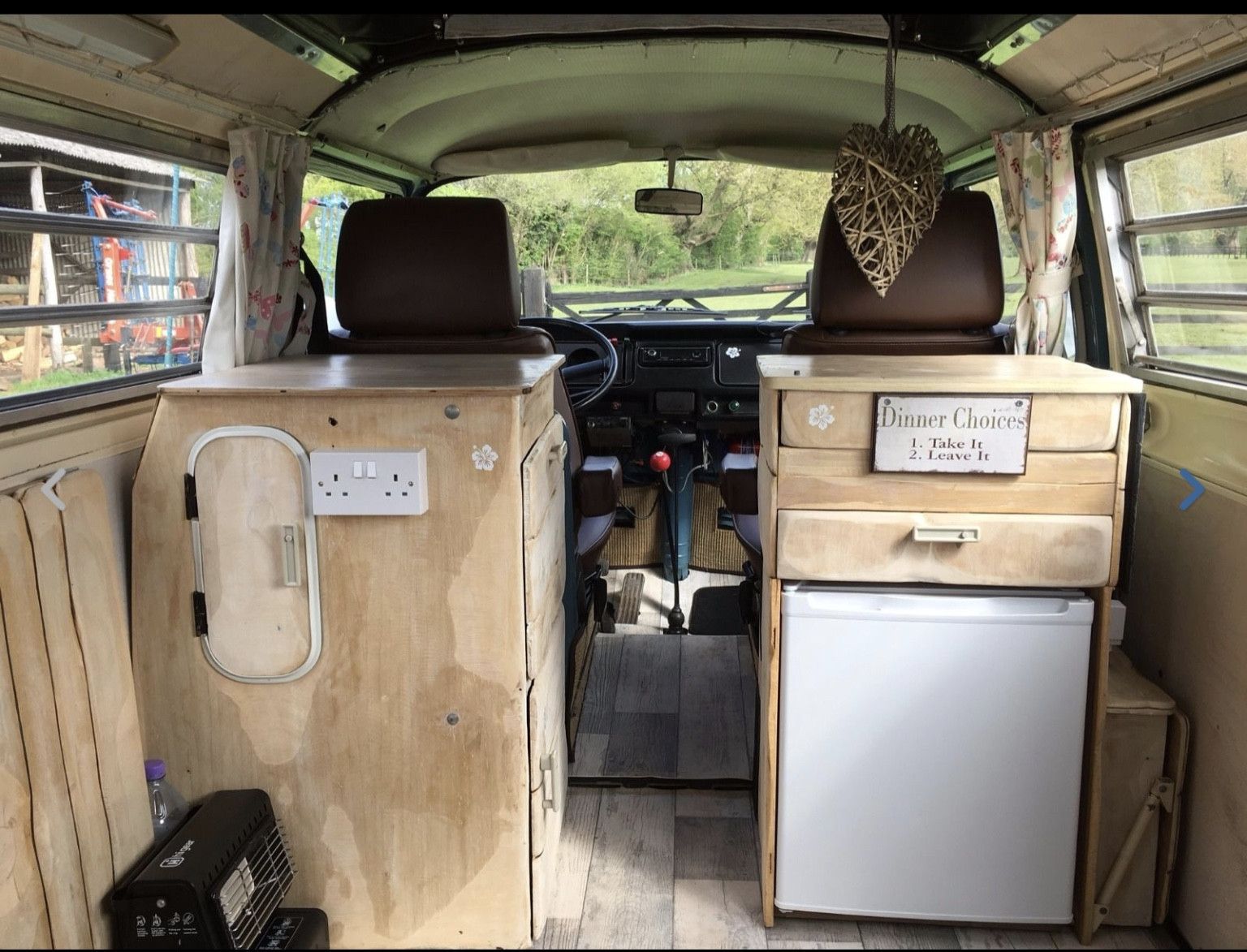 A VW T2 Classic Campervan called Miss-Blue and for hire in Mansfield, Nottinghamshire