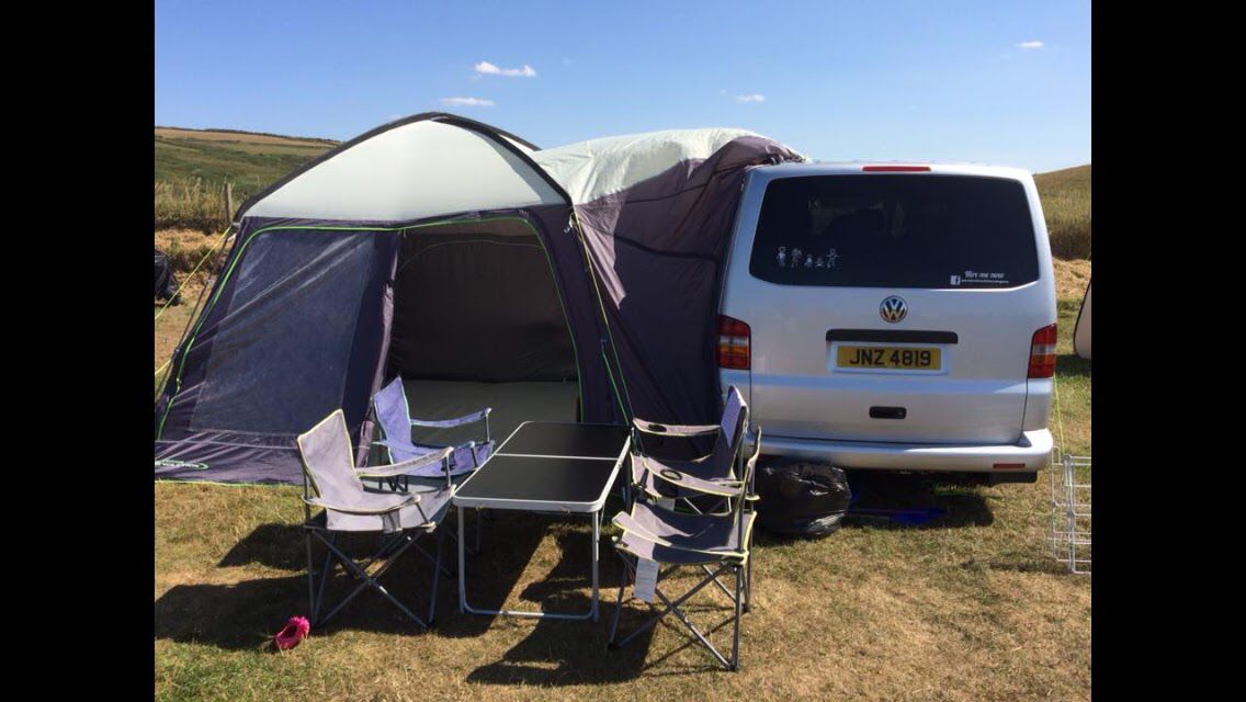 A VW T5 Campervan called T5Silver and for hire in Haverfordwest, Pembrokeshire