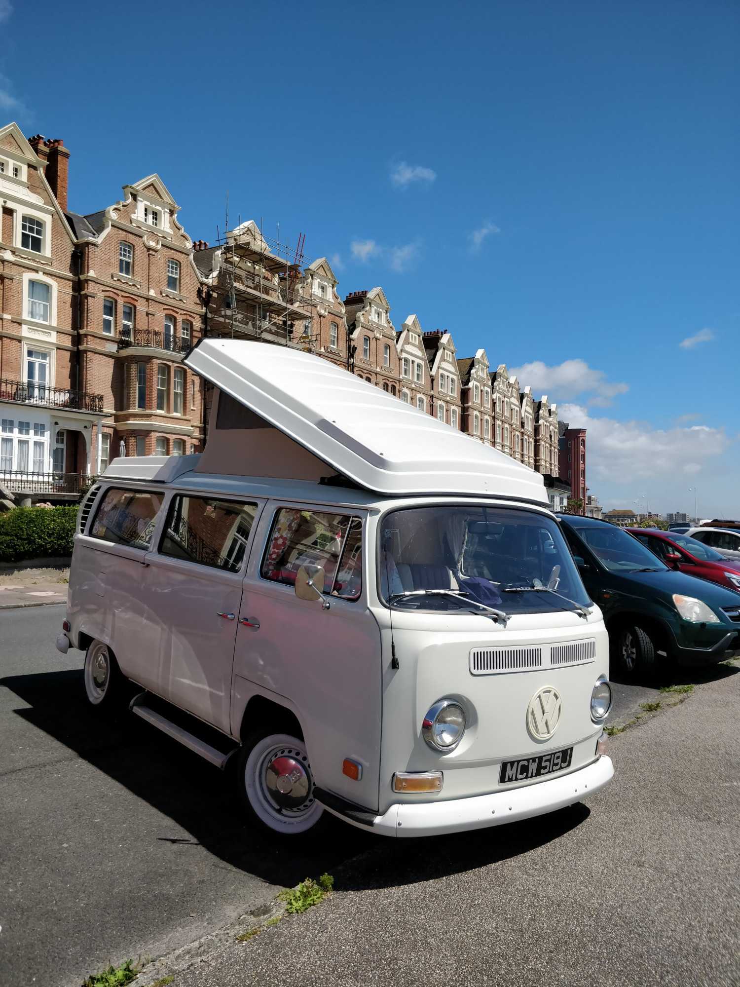 A VW T2 Classic Campervan called Edith and for hire in London, London
