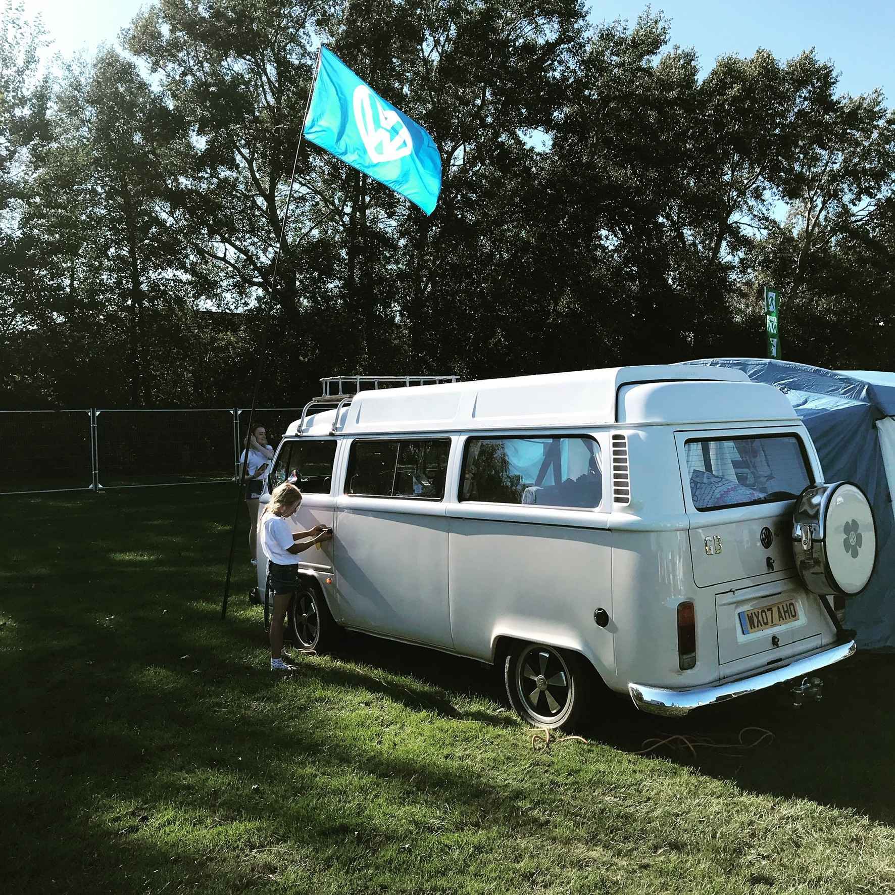 A VW T2 Brazilian Campervan called Mabel and Love VW Camper for hire in Arundel, West Sussex