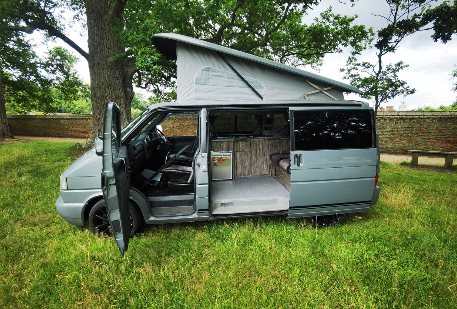 A VW T4 Campervan called Kiki and for hire in Norwich, Norfolk