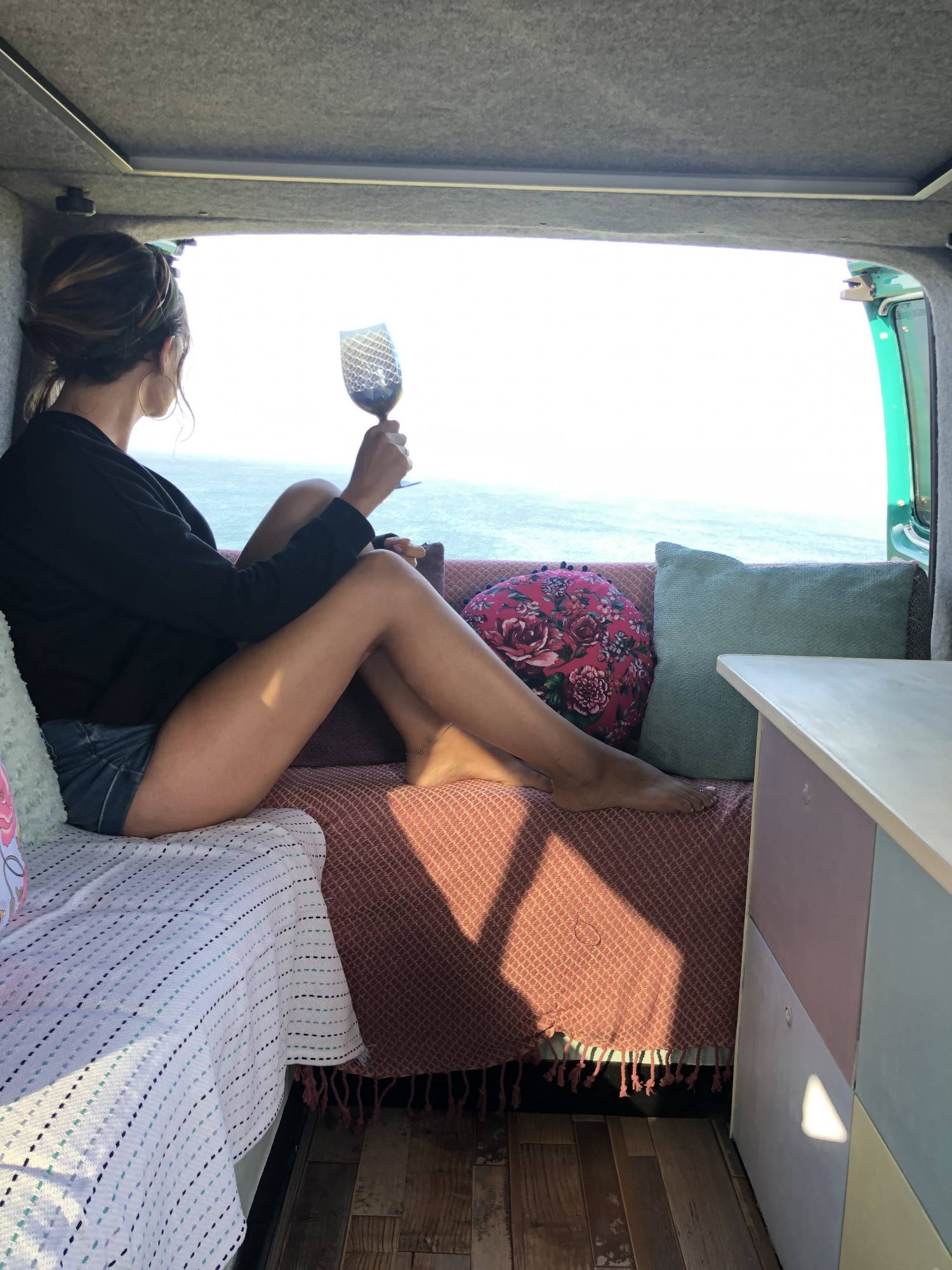 A VW T5 Campervan called GypsyGreen and for hire in Torquay, Devon