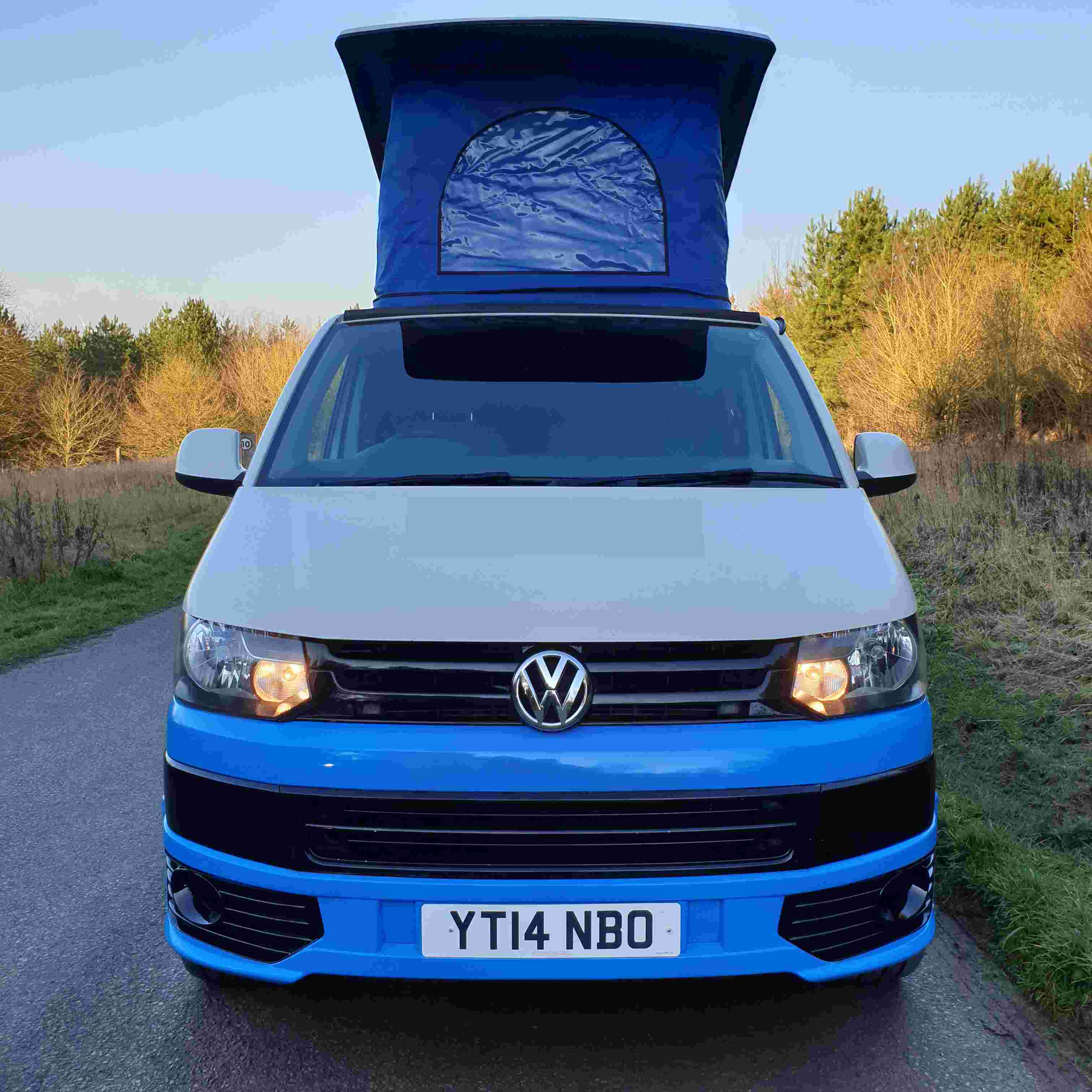 A VW T5 Campervan called Sid and for hire in Coalville , Leicestershire