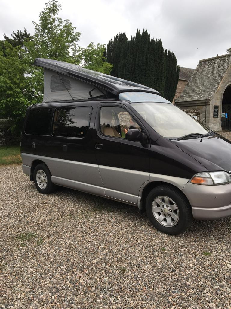 A Toyota Campervan called Alexthegranvia and for hire in Glasgow, Lanarkshire
