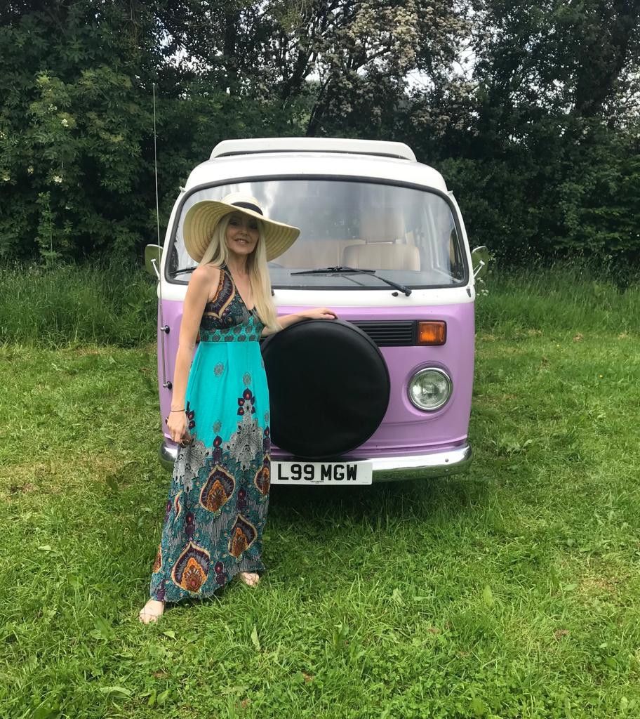 A VW T2 Brazilian Campervan called Roobarb and Hello from Roobarb and India for hire in Malpas, Cheshire