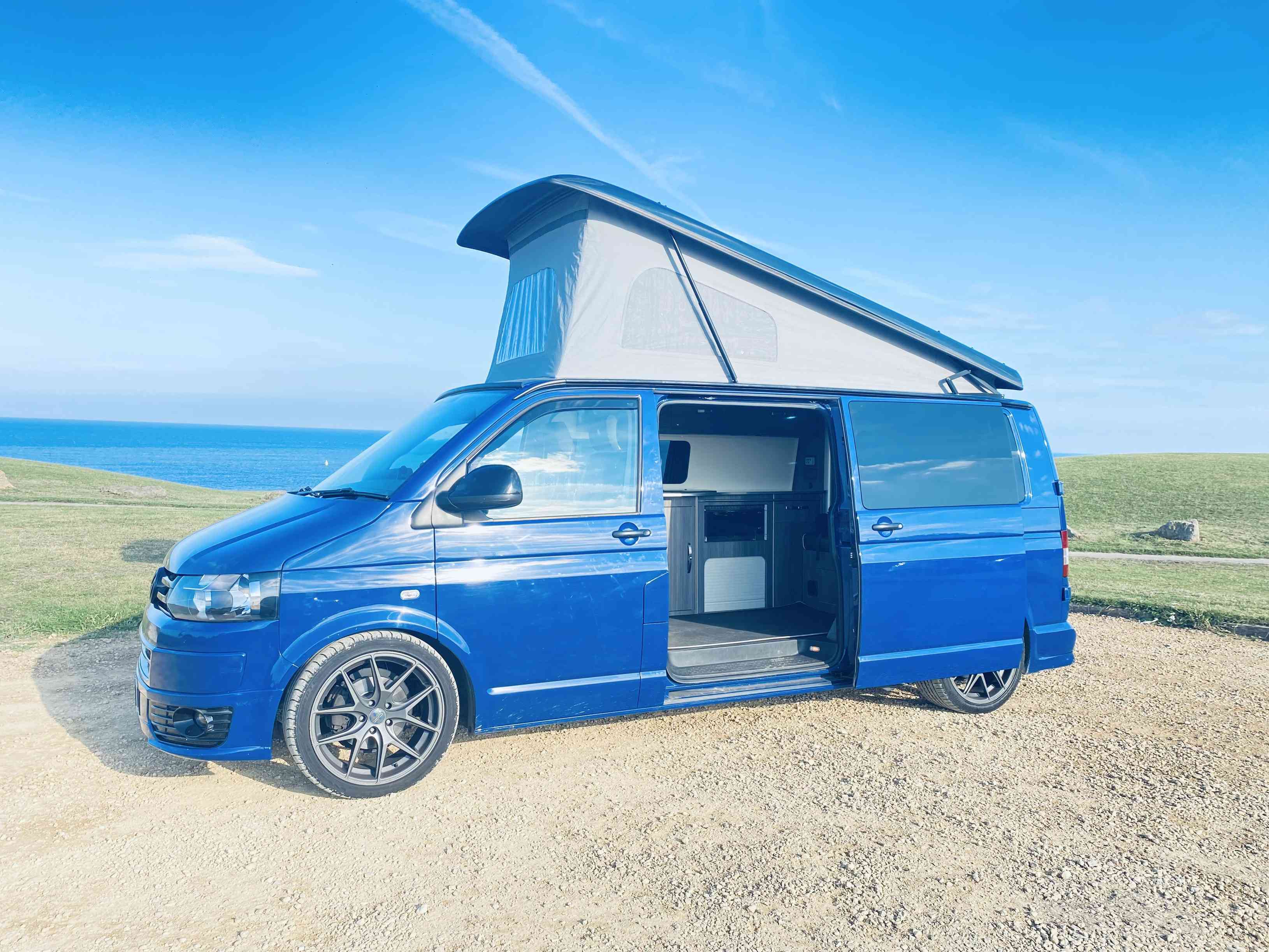 A VW T6 Campervan called Blue and for hire in Jarrow, Surrey