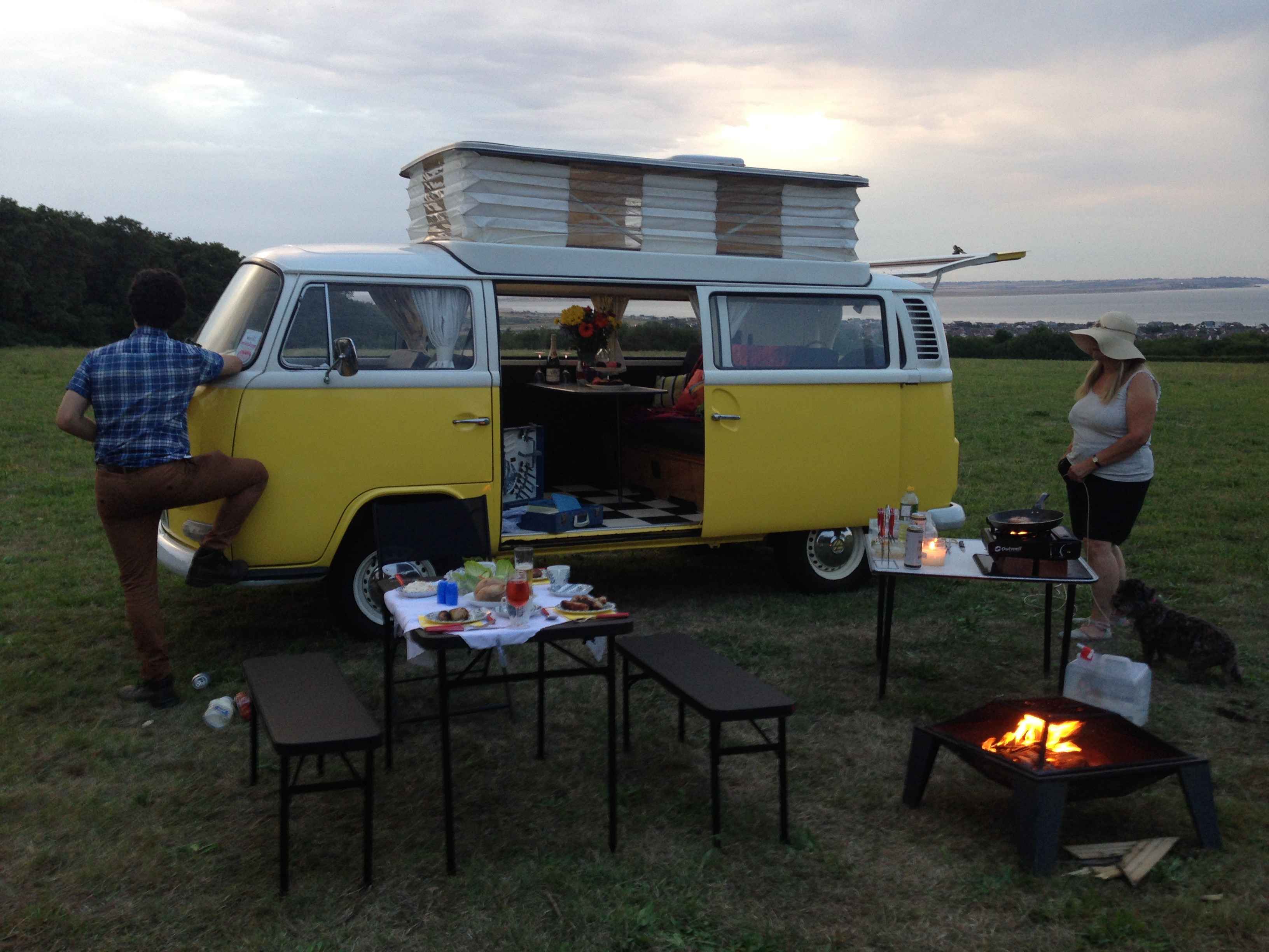 A VW T2 Classic Campervan called Daffy and for hire in Whitstable, Kent