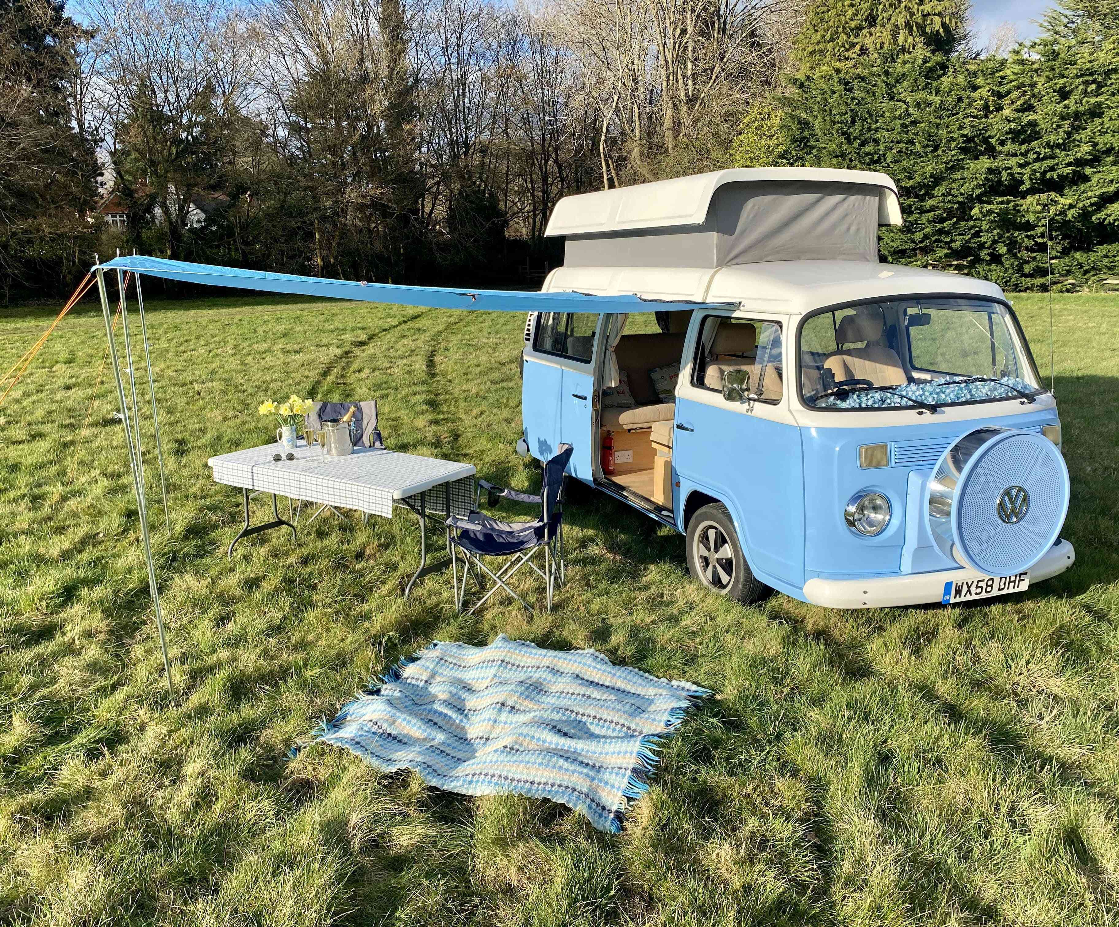 A VW T2 Brazilian Campervan called Skye and for hire in Henley-on-Thames, Oxfordshire