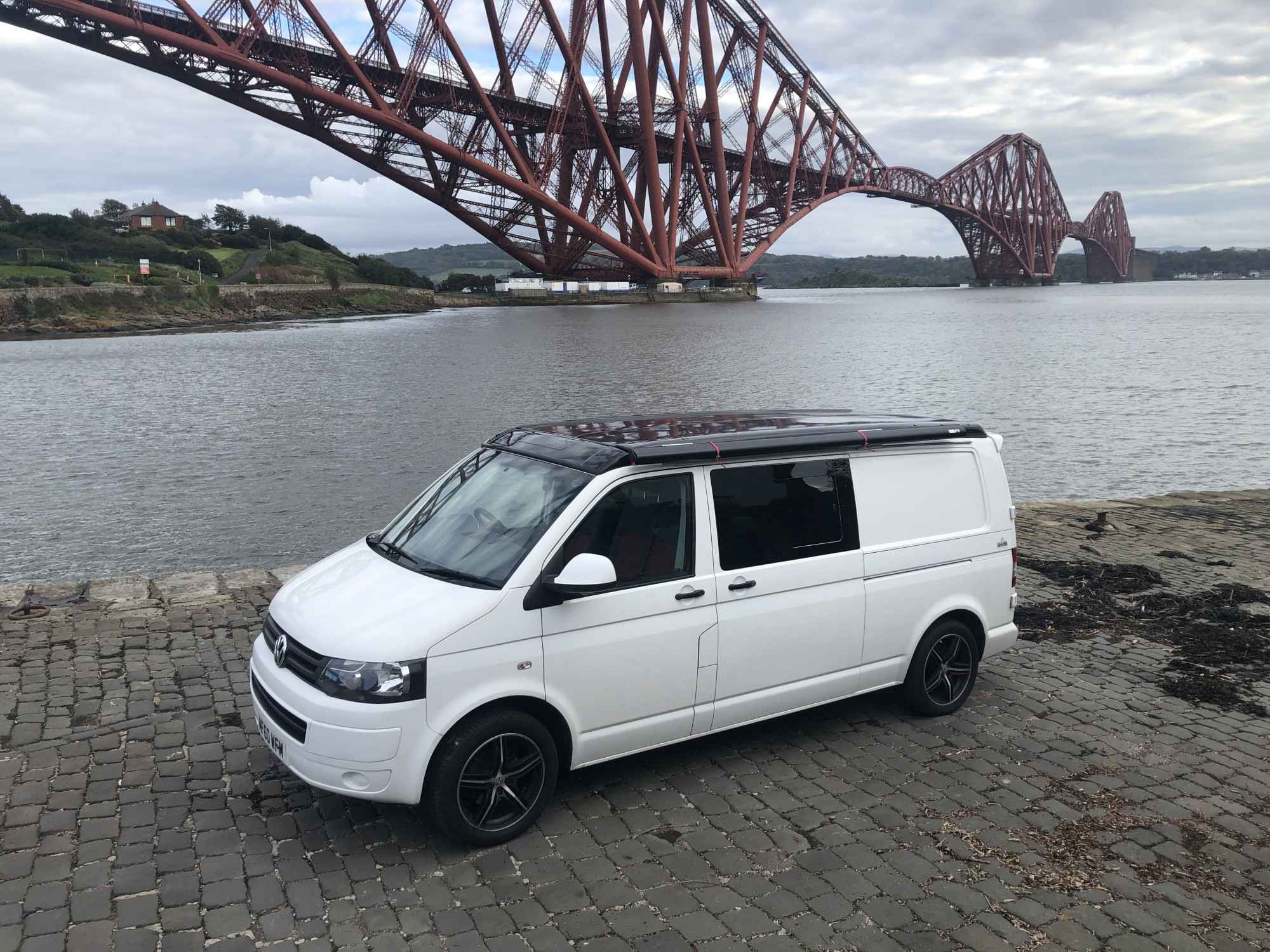 A VW T5 Campervan called Polar-Bear-1021 and for hire in GB-SCT, Edinburgh