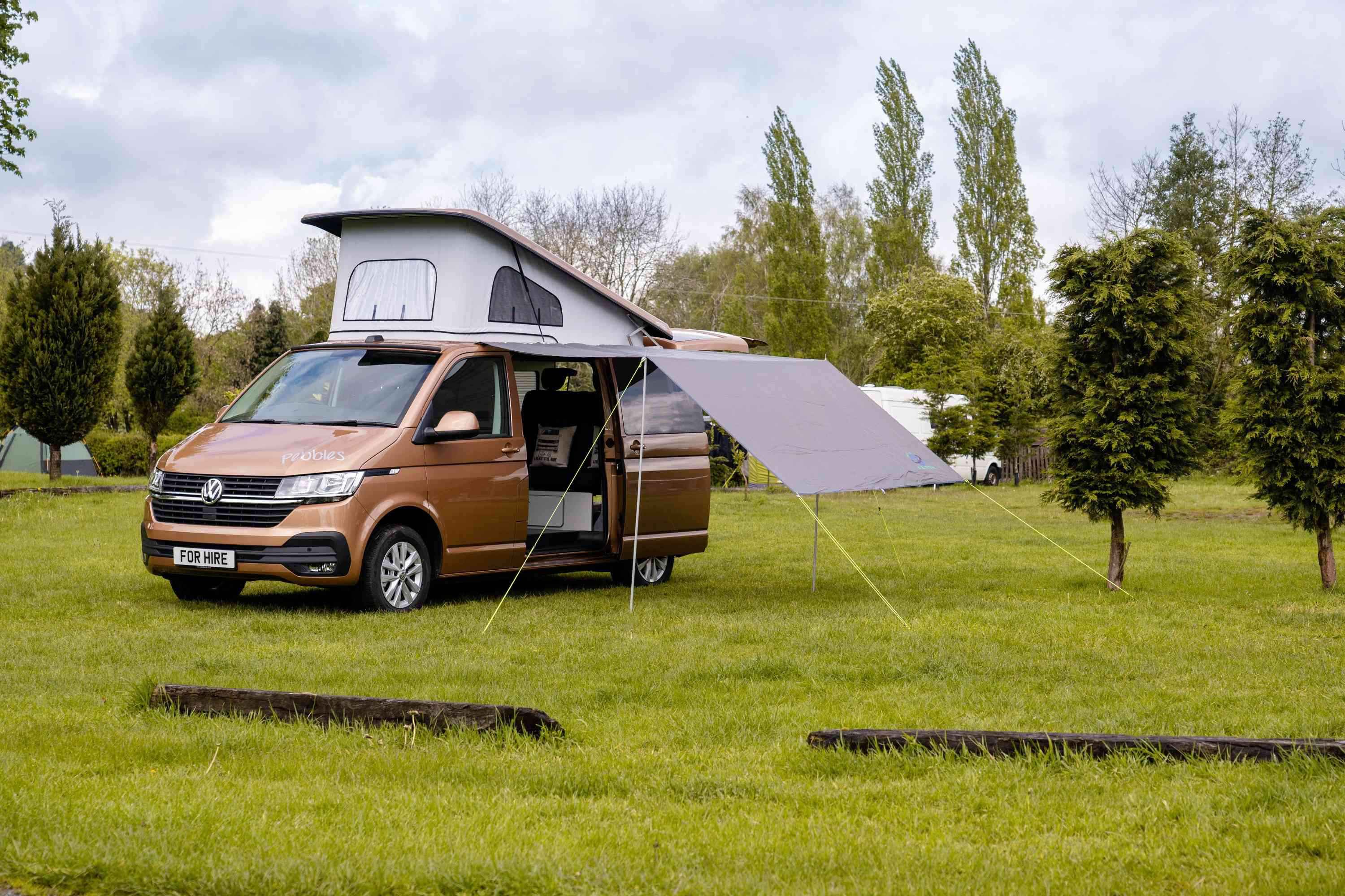 A VW T6 Campervan called Pebbles and for hire in Middlewich, Cheshire