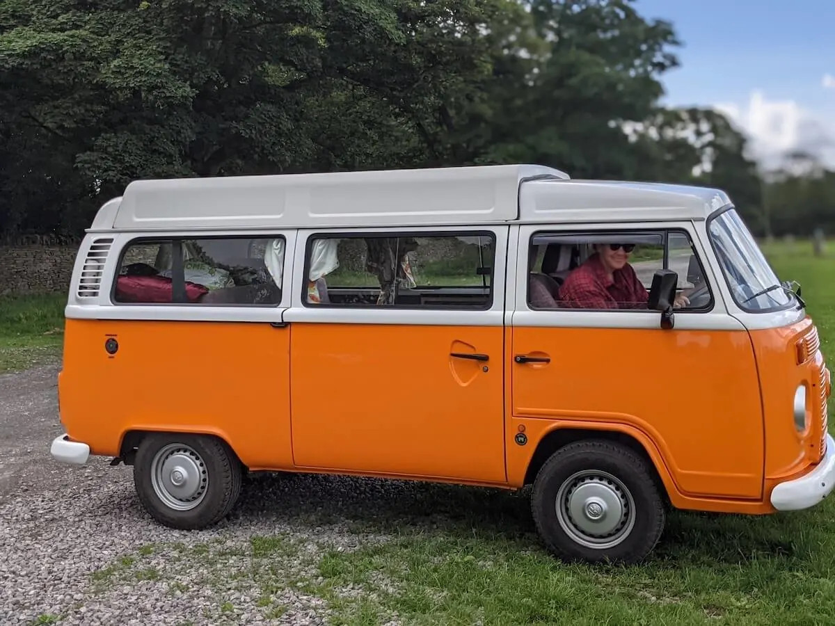 A VW T2 Classic Campervan called ballena and for hire in Kent, Kent