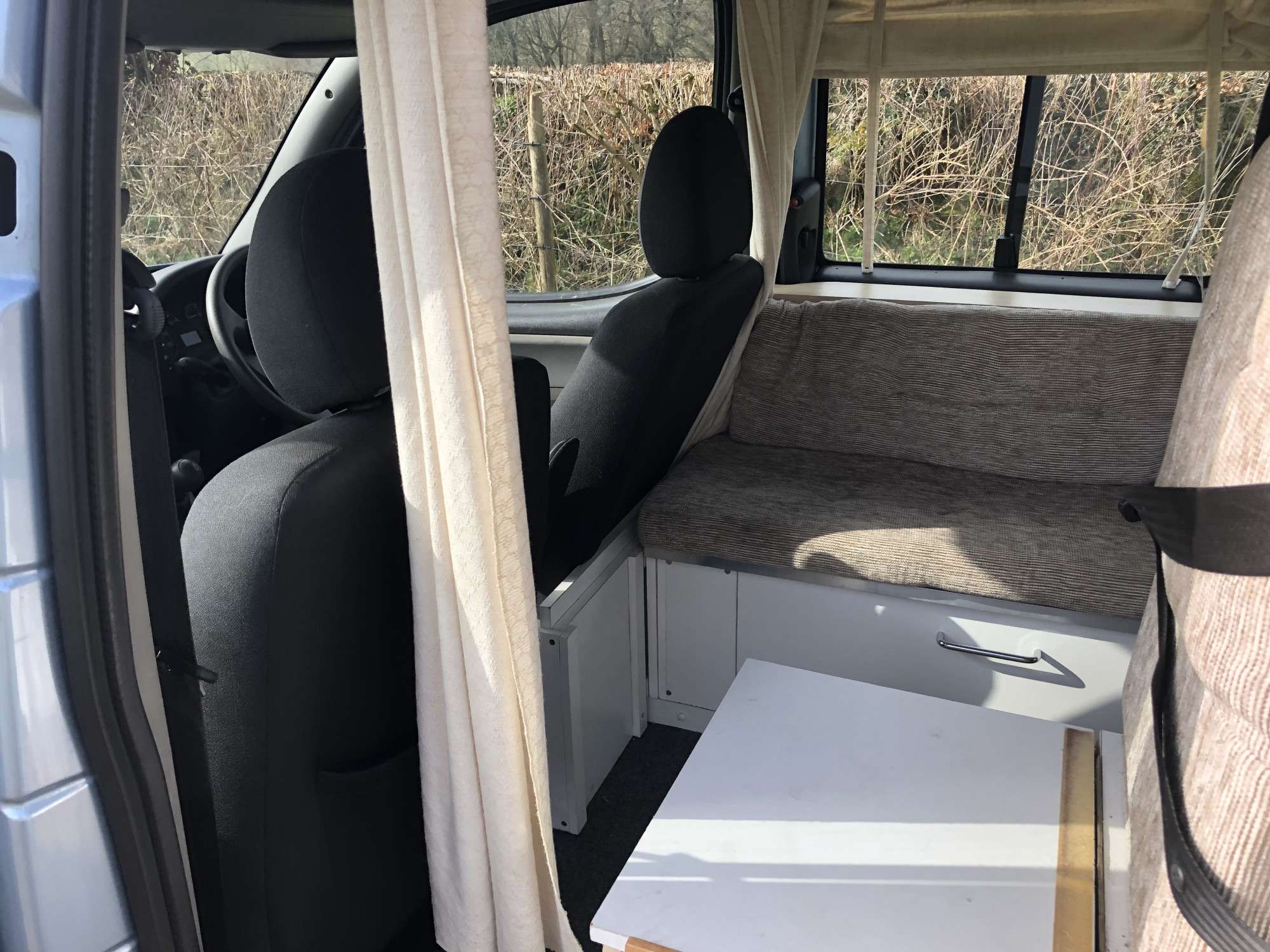 A Fiat Campervan called Doblo and for hire in Minehead, Somerset