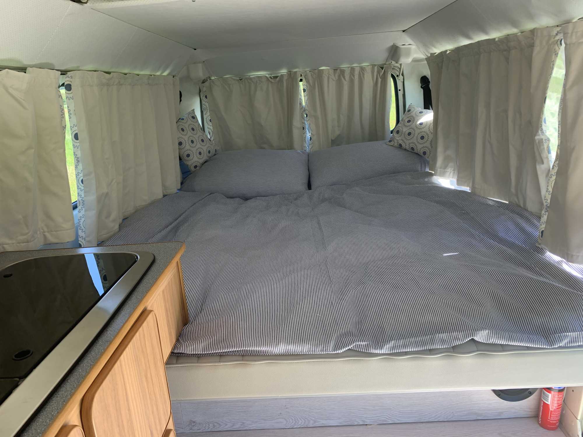 A VW T2 Classic Campervan called Tilly-the-camper and for hire 
