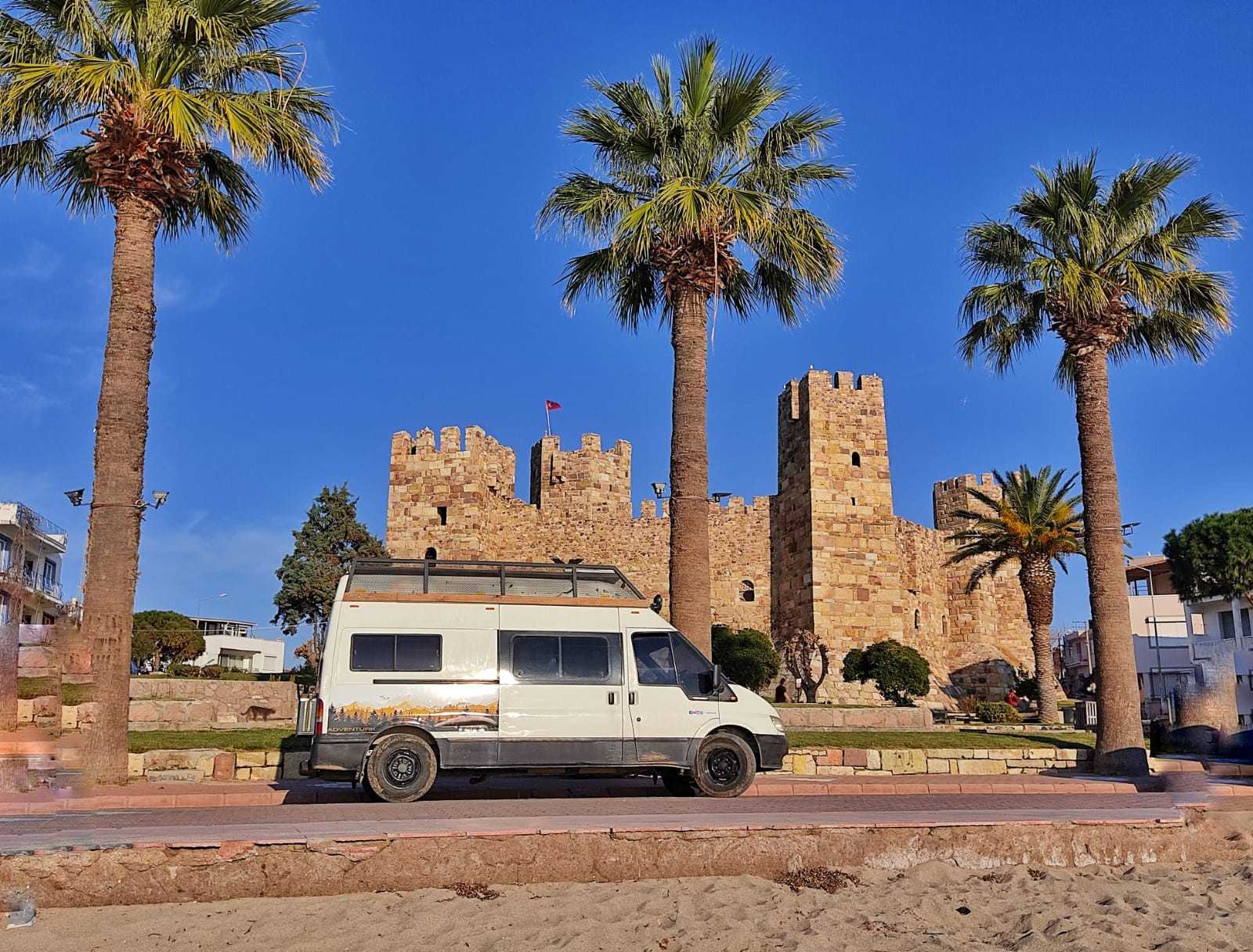A Ford Campervan called Mascott and for hire in Izmir, Turkey