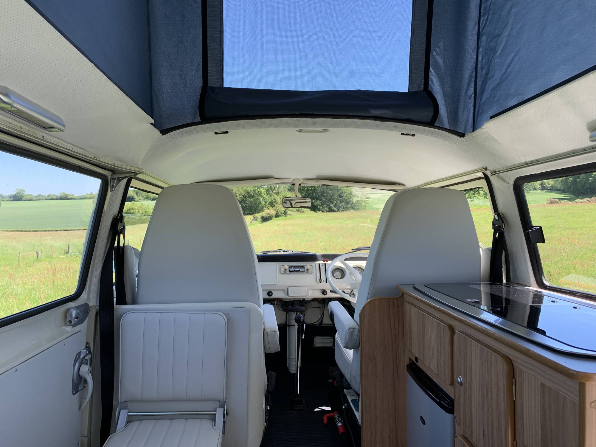 A VW T2 Classic Campervan called Tilly-the-camper and for hire 