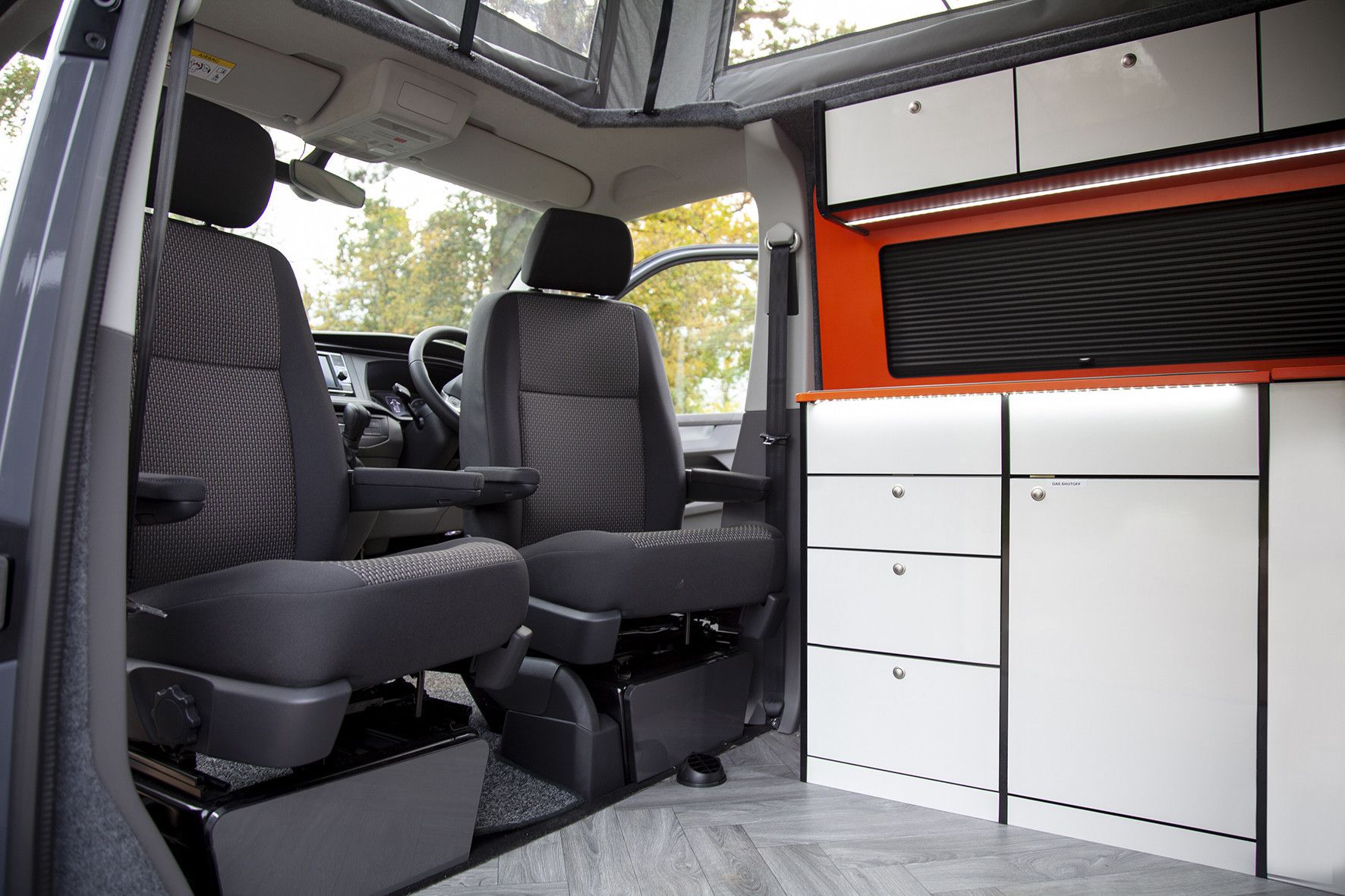 A VW T6 Campervan called Cammy-T and for hire in Northampton, Northamptonshire