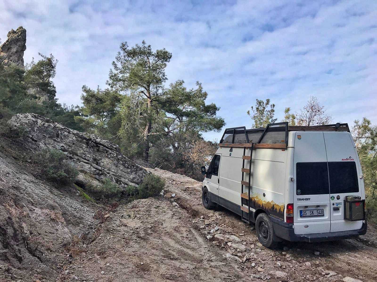 A Ford Campervan called Mascott and for hire in Izmir, Turkey