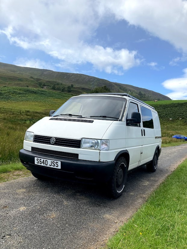 A VW T4 Campervan called Panda and for hire in Inverness, Highland