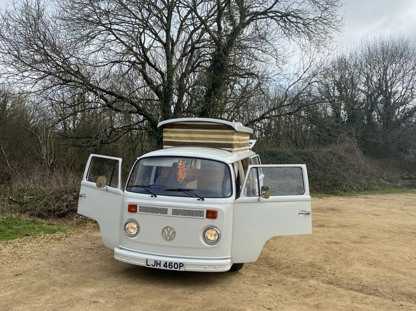 A VW T2 Classic Campervan called Blanche and for hire in London, London