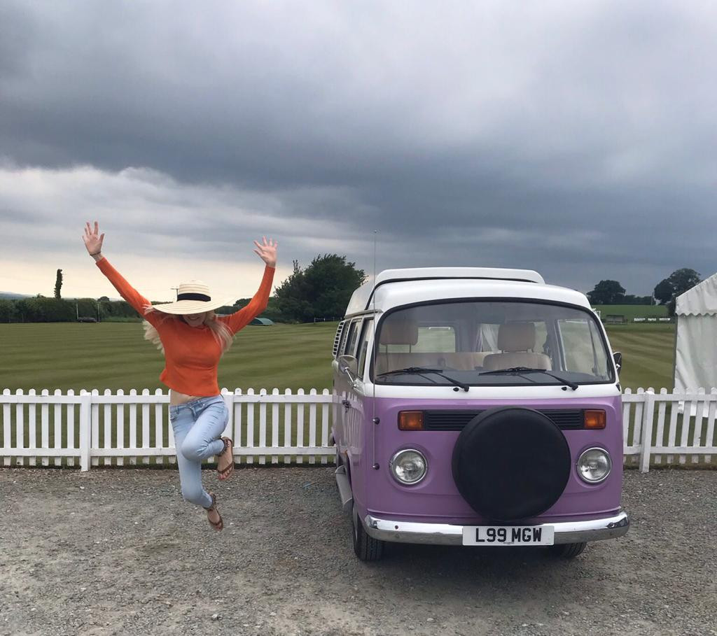 A VW T2 Brazilian Campervan called Roobarb and for hire in Malpas, Cheshire