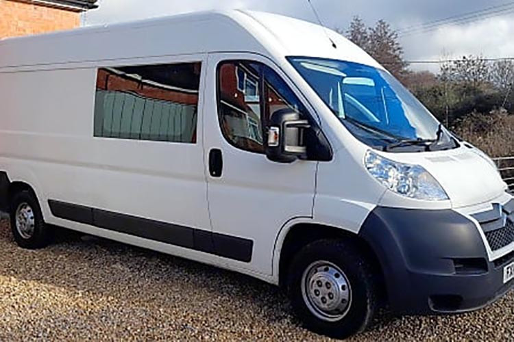 A Citroen Campervan called Lilly and for hire in Ledbury, Gloucestershire