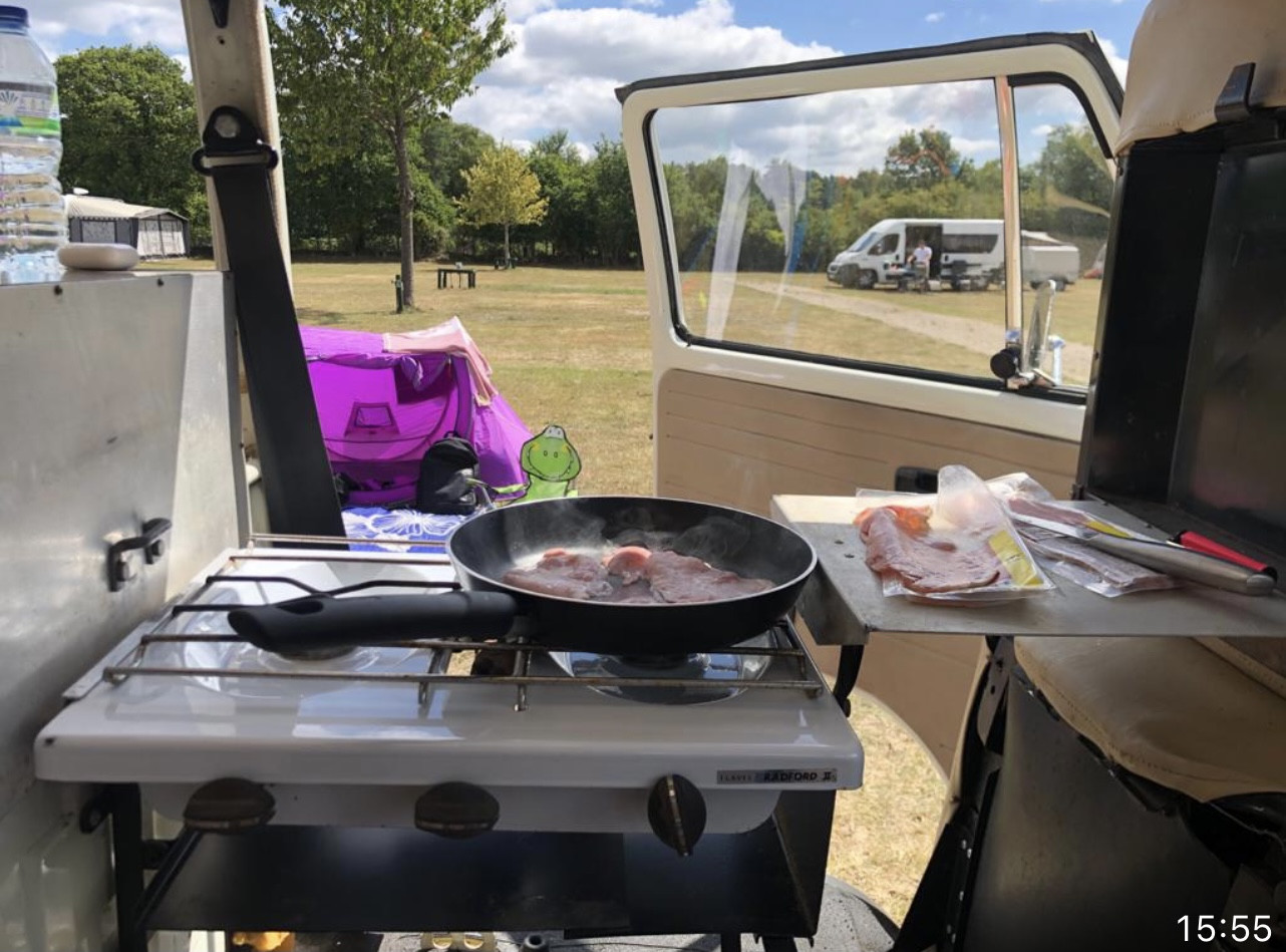 A VW T2 Classic Campervan called Belle and for hire 