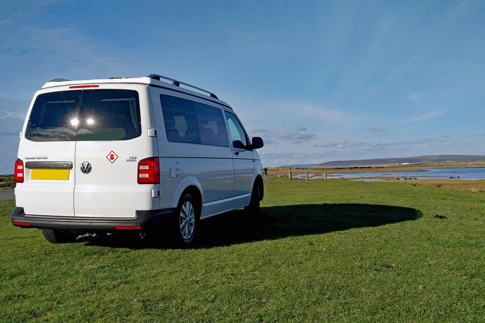 A VW T6 Campervan called Elsie and for hire in Bideford, Devon