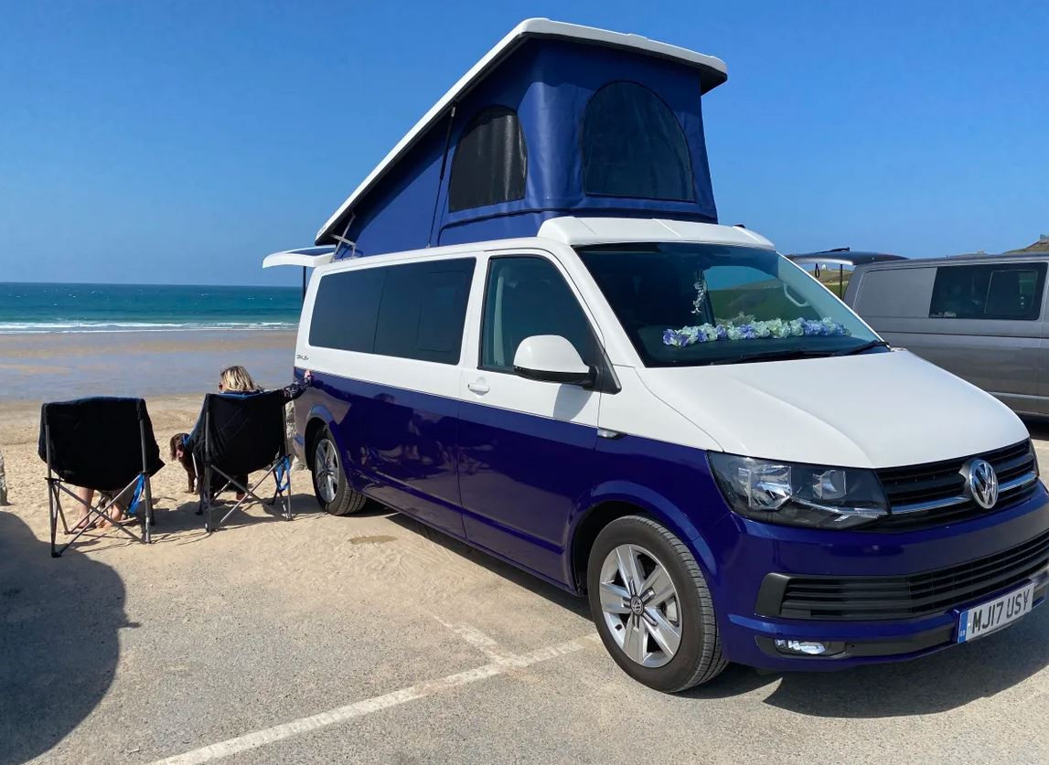 A VW T6 Campervan called Oakley and for hire 