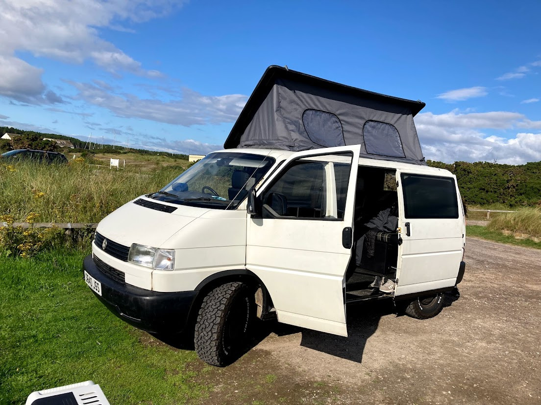 A VW T4 Campervan called Panda and for hire in Inverness, Highland