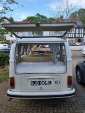 A VW T2 Classic Campervan called Betty-0921 and for hire 