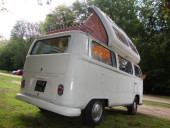 A VW T2 Classic Campervan called dormobile and for hire in Surrey, Surrey