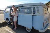 Lily with just married couple 