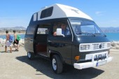 A VW T3 Campervan called BlackPearl and Black Pearl Side for hire in Alhaurín de la Torre, 