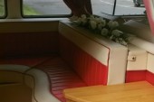 A VW T1 Splitscreen Campervan called Rosie-VW and Rosie seating for hire in Stoke on Trent, Staffordshire