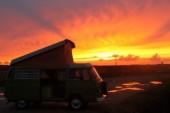 A VW T2 Classic Campervan called hollandais and Vintage Camper for hire in Rennes, France