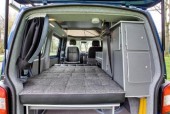 T5 Crusader Interior showing the bed 