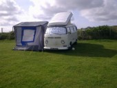 A VW T2 Classic Campervan called Begbie and Begbie in Abersock for hire in Halifax, West Yorkshire