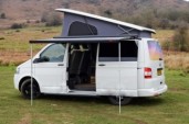 A Other Campervan called Demeter-1219 and The van's full side view for hire in cardiff, Cardiff