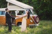 A VW T2 Classic Campervan called Tango and happy days for hire in Falmouth, Cornwall