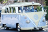 A VW T1 Splitscreen Campervan called bluecreamsplit and Blue and cream splitscreen for hire in Gillingham, Kent