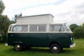 A VW T2 Classic Campervan called lolaT2 and The van's side view! for hire in Penryn, Cornwall