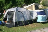 With awning