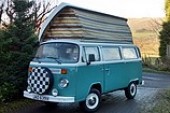 A VW T2 Classic Campervan called Campbell and Campbell for hire in dollar, Scotland