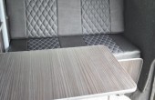 A VW T5 Campervan called edison and Fold away table for hire in Sheffield, South Yorkshire