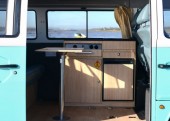 the kitchen