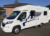 A Swift Motorhome called swift664 and Isn't he handsome ? for hire in Callander , Scotland